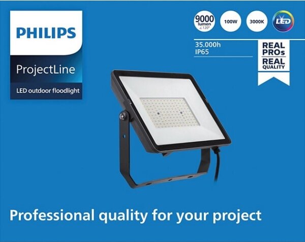 Philips - LED Vonkajší reflektor PROJECTLINE LED/100W/230V IP65 3000K