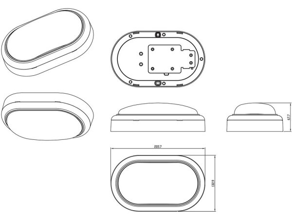 Philips - LED Nástenné svietidlo PROJECTLINE LED/15W/230V IP65