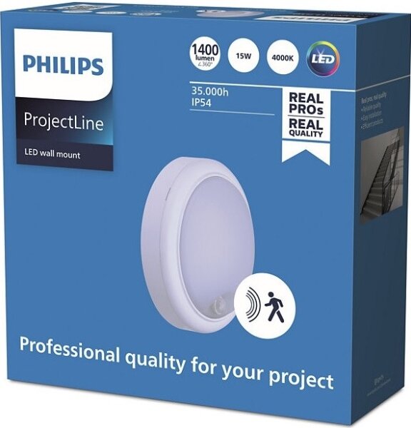 Philips - LED Nástenné svietidlo so senzorom PROJECTLINE LED/15W/230V IP54