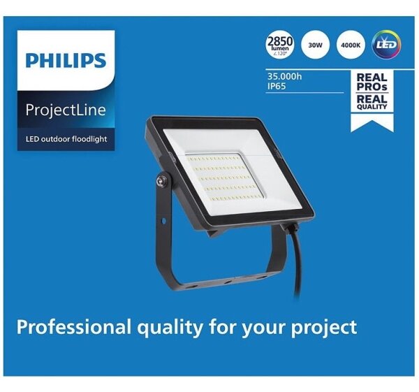 Philips - LED Vonkajší reflektor PROJECTLINE LED/30W/230V IP65 4000K