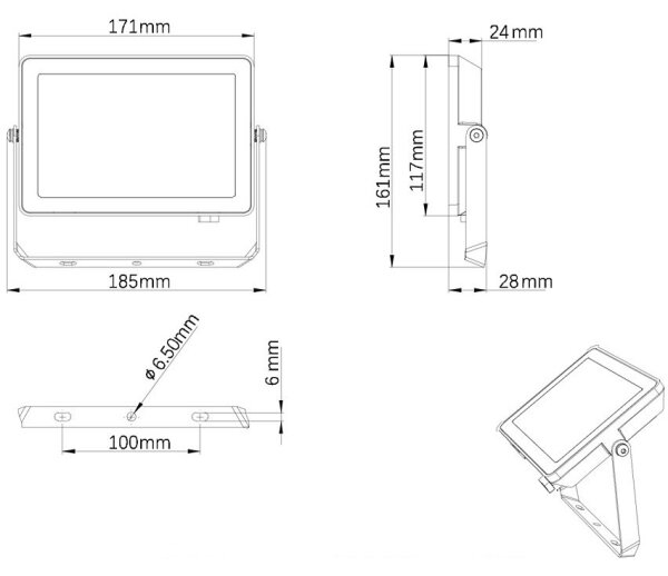 Philips - LED Vonkajší reflektor PROJECTLINE LED/30W/230V IP65 4000K