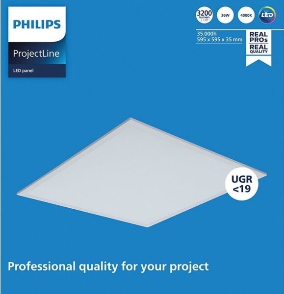 Philips - LED Panel podhľadový PROJECTLINE LED/36W/230V 59,5x59,5 cm