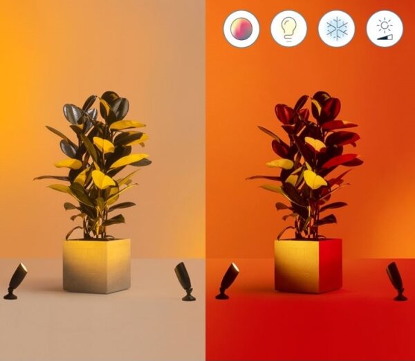 WiZ - LED RGBW Stmievateľné vonkajšie bodové svietidlo SPOT LED/4W/12V IP65 Wi-Fi