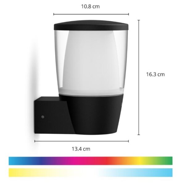 WiZ - LED RGBW Stmievateľné vonkajšie svietidlo ELPAS LED/8,5W/230V IP44 Wi-Fi