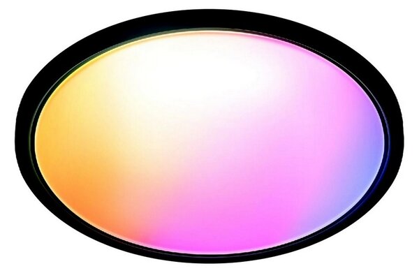 WiZ - LED RGB Stmievateľné stropné svietidlo SUPERSLIM LED/22W/230V Wi-Fi čierna