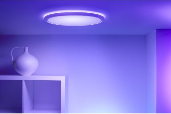 WiZ - LED RGB Stmievateľné stropné svietidlo SUPERSLIM LED/22W/230V Wi-Fi biela