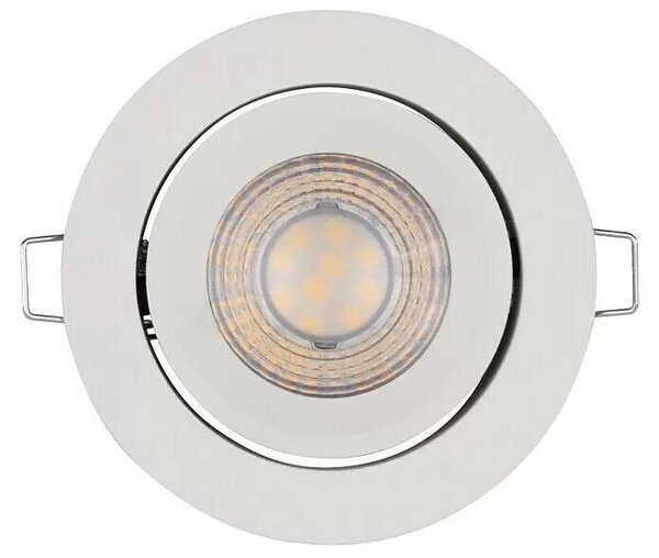 Ledvance Simple Dim sada vstavaných LED svietidiel / 3 ks / Ø 8,7 cm / 5 W / teplá biela / 400 lm / hliník / plast / biela