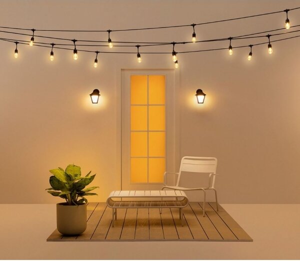 WiZ - LED RGBW Stmievateľné vonkajšie nástenné svietidlo LED/9,5W/230V IP44 Wi-Fi