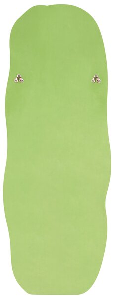 Nástenné zrkadlo zelené MDF zamatový rám sklo 160 x 56 cm nepravidelný tvar závesné na stenu moderný štýl doplnky