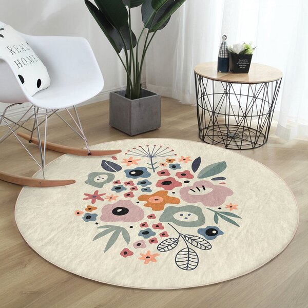 Prateľný okrúhly koberec vhodný pre robotické vysávače ø 80 cm Comfort – Mila Home