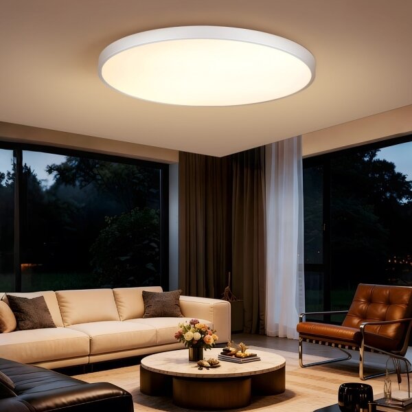 Immax NEO 07316L-LED stmievateľné stropné svietidlo SEMPLICI 128W/230V pr.100cm Wi-Fi Tuya biela + diaľkový ovládač (DO)