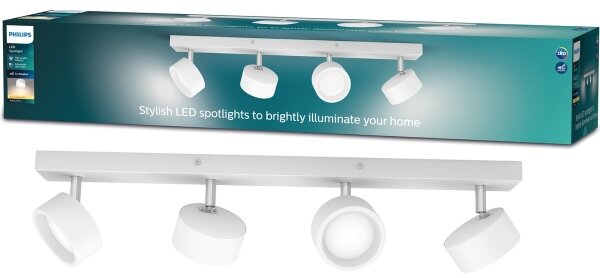 Philips - LED Bodové svietidlo BRACIA 4xLED/5,5W/230V biela