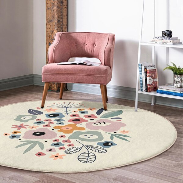 Prateľný okrúhly koberec vhodný pre robotické vysávače ø 80 cm Comfort – Mila Home