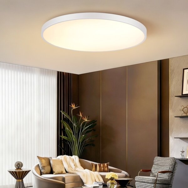 Immax NEO 07316L-LED stmievateľné stropné svietidlo SEMPLICI 128W/230V pr.100cm Wi-Fi Tuya biela + diaľkový ovládač (DO)