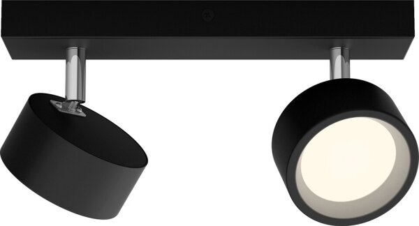 Philips - LED Bodové svietidlo BRACIA 2xLED/5,5W/230V čierna
