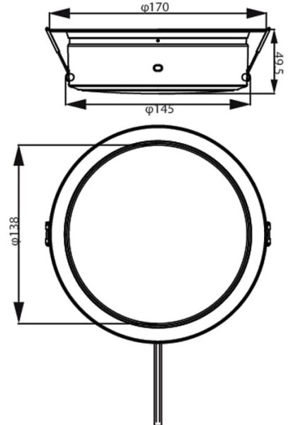 Philips - LED Podhľadové svietidlo DIAMOND LED/6,5W/230V 3000K