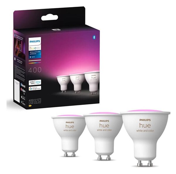 SADA 3x LED RGBW Stmievateľná žiarovka Philips Hue WACA GU10/4,2W/230V 2000-6500K