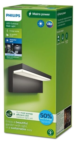 Philips - LED Vonkajšie nástenné svietidlo BUSTAN LED/3,8W/230V 4000K IP44