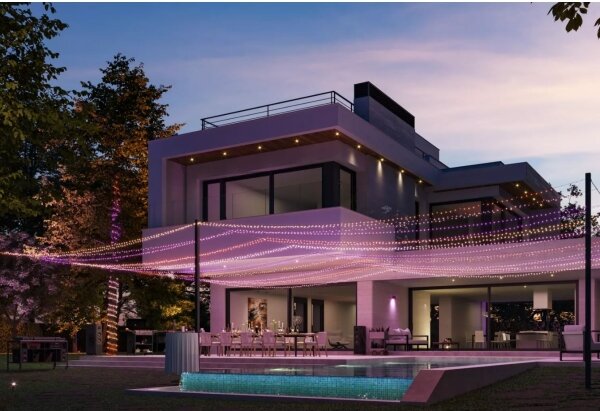 Philips-LED RGBW Stmievateľná vonkajšia reťaz HUE WACA 500xLED 44,4 m IP54