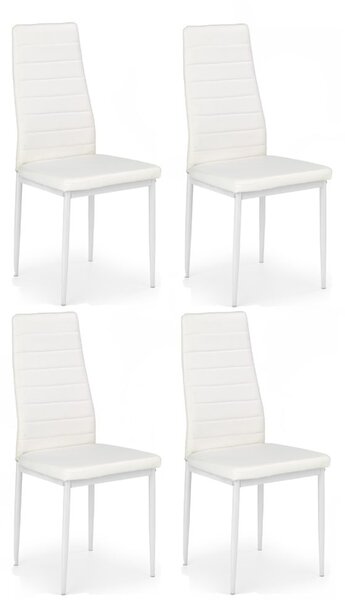 Halmar Jedálenská stolička K70, set 4 kusov - bílá