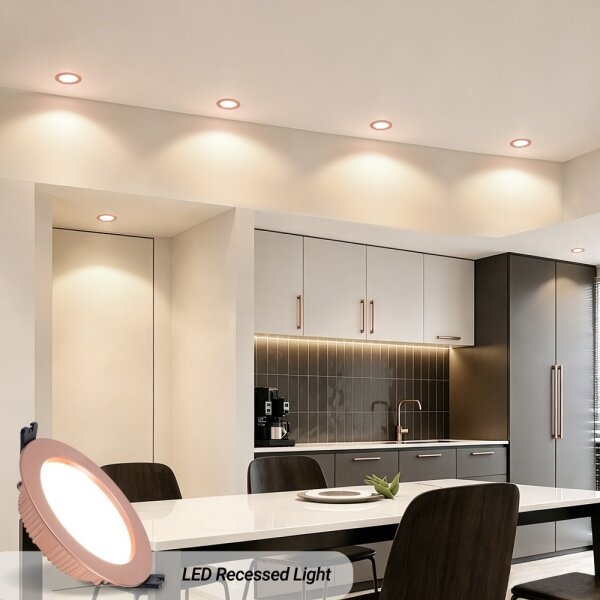 Immax NEO 07330L - LED stmievateľné podhľadové svietidlo DOWN LED/12W/230V Wi-Fi Tuya, priemer 12 cm, ružové zlato