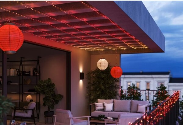 Philips-LED RGBW Stmievateľná vonkajšia reťaz HUE WACA 500xLED 44,4 m IP54