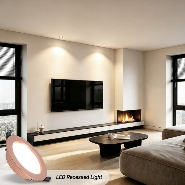 Immax NEO 07330L - LED stmievateľné podhľadové svietidlo DOWN LED/12W/230V Wi-Fi Tuya, priemer 12 cm, ružové zlato
