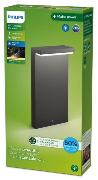 Philips - LED Vonkajšia lampa BUSTAN LED/3,8W/230V 40 cm IP44
