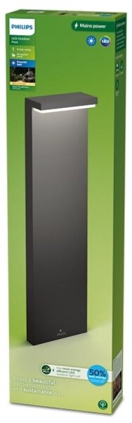 Philips - LED Vonkajšia lampa BUSTAN LED/3,8W/230V 77 cm IP44