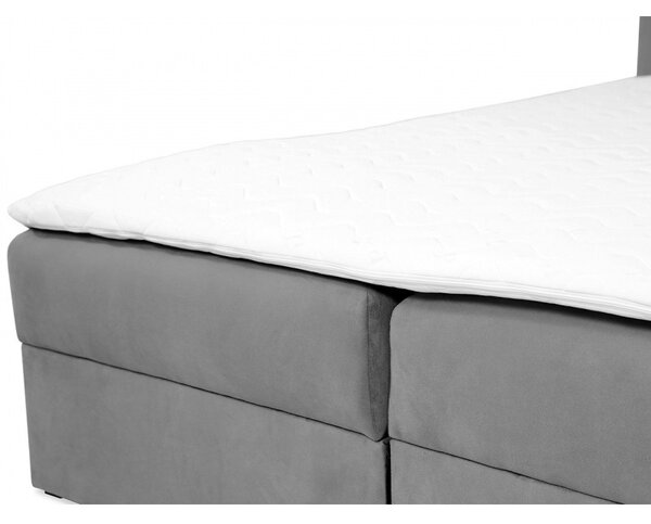 Kontinentálna manželská posteľ 160x200 CARMELA - béžová + topper ZDARMA