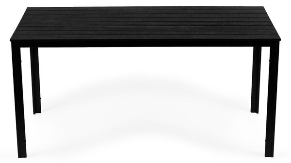 ModernHome Záhradný stôl 156 x 78 cm - Čierny