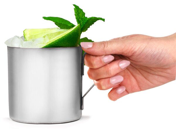 Bar@drinkstuff Nerezový Moscow Mule pohár 350ml /12.3oz Množstvo: 12 ks