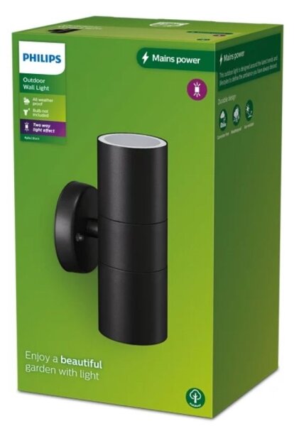 Philips - Vonkajšie nástenné svietidlo KYLIS 2xGU10/25W/230V IP44
