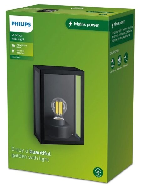 Philips - Vonkajšie nástenné svietidlo ALZOR 1xE27/25W/230V IP44