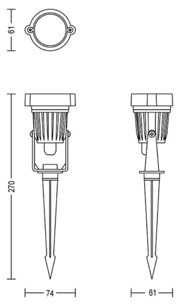 Philips - LED Vonkajšie bodové svietidlo CAPER LED/1,5W/24V IP44