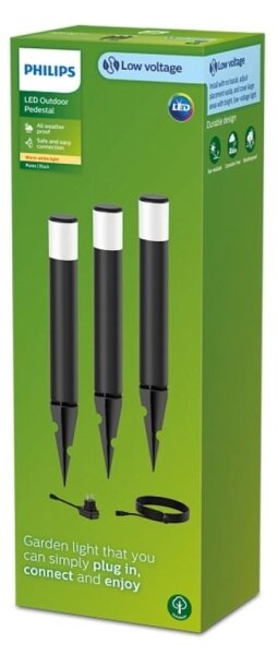 Philips - SADA 3x LED Vonkajšia lampa PUREX LED/1,5W/24/230V IP44
