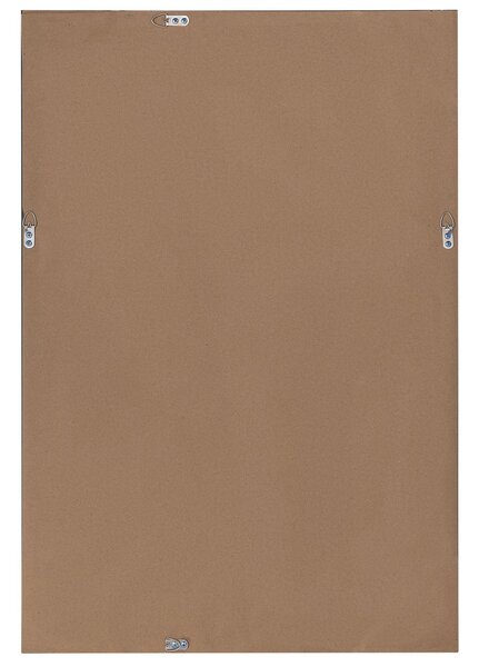 Nástenné zrkadlo strieborné 61 x 91 cm obdĺžnikové moderné do obývacej izby a spálne