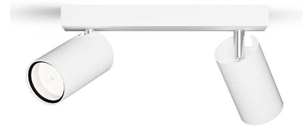 Philips - Kúpeľňové bodové svietidlo IDRIS 2xGU10/5W/230V IP44 biela