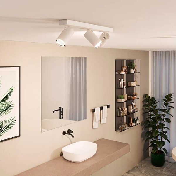 Philips - Kúpeľňové bodové svietidlo IDRIS 3xGU10/5W/230V IP44 biela