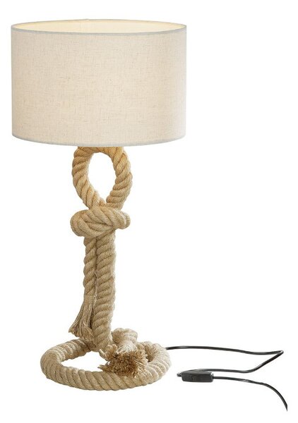 Béžová lampa na nočný stolík TAU