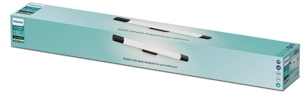 Philips - Kúpeľňové osvetlenie zrkadla ROVER LED/10W/230V IP44 čierna