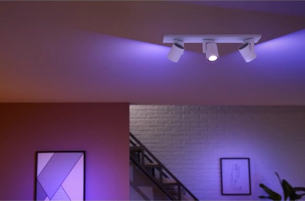 Philips - LED RGBW Stmievateľné bodové svietidlo Hue ARGENTA 3xGU10/4,2W/230V