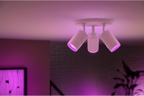 Philips - LED RGBW Stmievateľné bodové svietidlo Hue FUGATO 3xGU10/4,2W/230V biela
