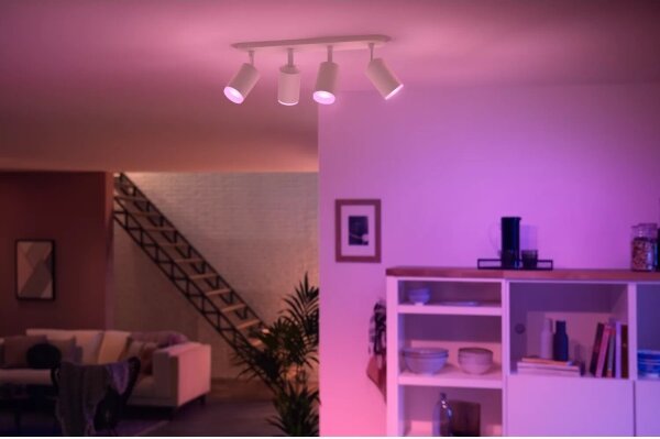 Philips - LED RGBW Stmievateľné bodové svietidlo Hue FUGATO 4xGU10/4,2W/230V biela