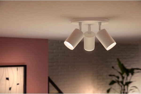 Philips - LED RGBW Stmievateľné bodové svietidlo Hue FUGATO 3xGU10/4,2W/230V biela