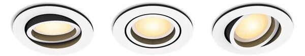 Philips-SADA 3xLED Stmievateľné podhľadové svietidlo Hue MILLISKIN 1xGU10/4,2W/230