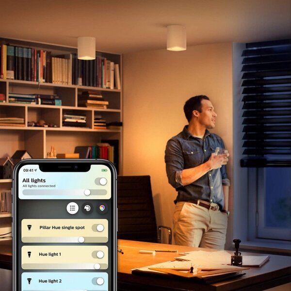 Philips - LED Stmievateľné bodové svietidlo Hue PILLAR 1xGU10/4,2W/230V + DO biela