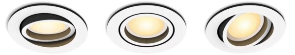 Philips-SADA 3xLED Stmievateľné podhľadové svietidlo Hue MILLISKIN 1xGU10/4,2W/230