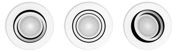 Philips-SADA 3xLED Stmievateľné podhľadové svietidlo Hue MILLISKIN 1xGU10/4,2W/230