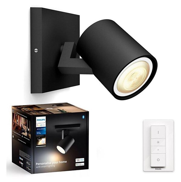 Philips - LED Stmievateľné bodové svietidlo Hue RUNNER 1xGU10/4,2W/230V + DO čierna